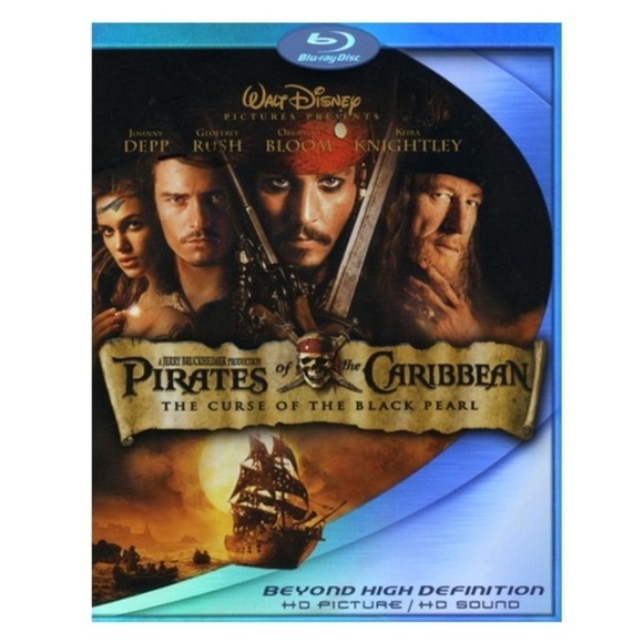 Disney Pirates of the Caribbean: The Curse of the Black Pearl Blu-ray 2-Disc NWT